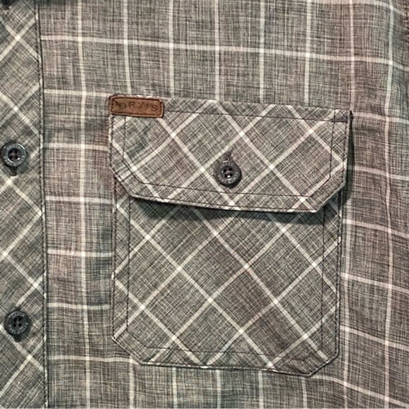 Orvis Shirt Mens Size Medium Button Down Short Sleeve Pockets Collard - Picture 5 of 9
